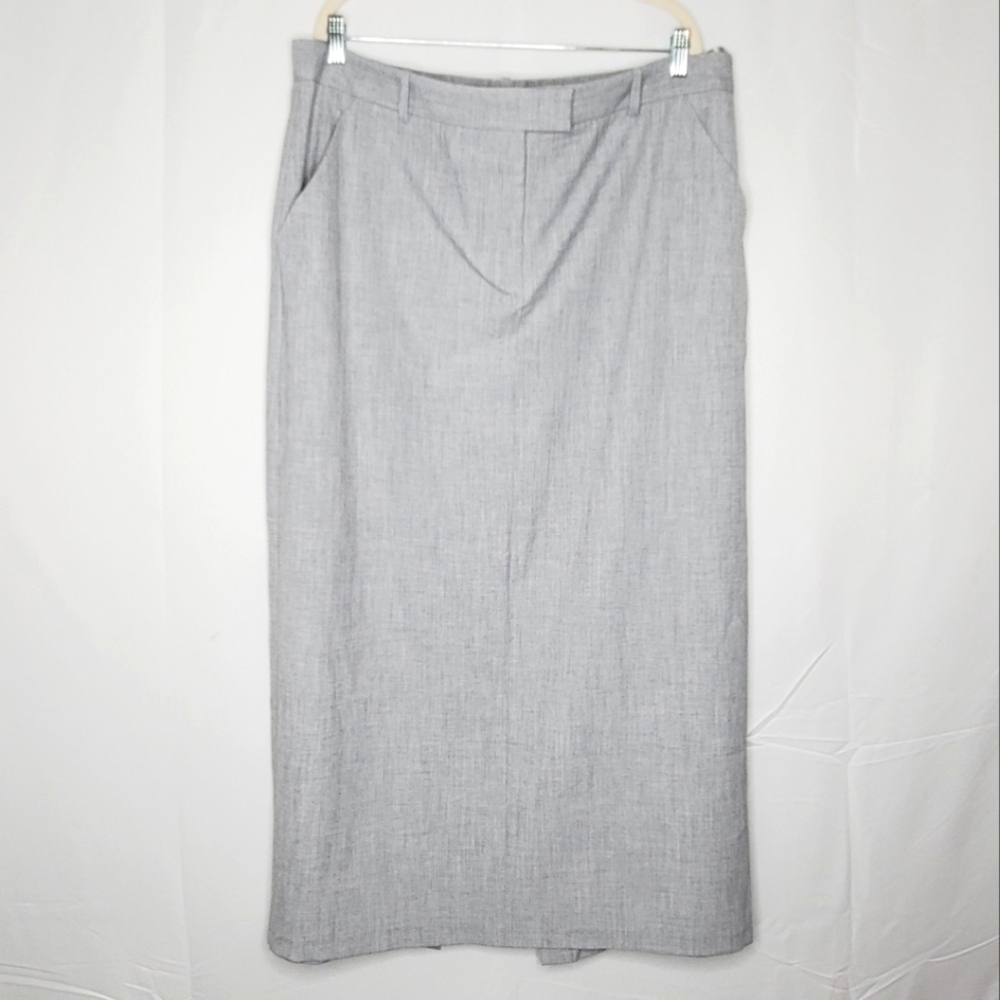 Abercrombie & Fitch Tailored Maxi Skirt with Pockets Size XLT Stretch Tall NEW